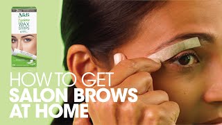 How to Use Nads Eyebrow Wax Strips  Eyebrow Waxing Demo  Stepbystep Tutorial for Brows [upl. by Lisetta]