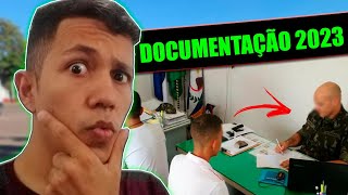 QUAIS DOCUMENTOS LEVAR PRA SELEÇÃO DO EXERCITO 2023 [upl. by Alyak848]