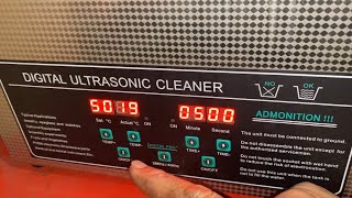 Using the ultrasonic cleaner [upl. by Ecnaret350]