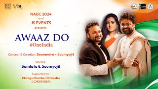 Awaaz Do OneIndia  Patriotic Songs Medley  SourendroSoumyojit  Somlata  NABC 2024  JSE Music [upl. by Ruffo]