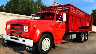 ¡Viejo camión Dodge 500 TORTON transportando GANADO de Compostela a Nuevo Vallarta Nayarit México [upl. by Anilram]