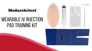 Intravenous Indwelling Needle Practice Model Wearable IV Practice Kit Venipuncture Injection Pad [upl. by Schulz308]