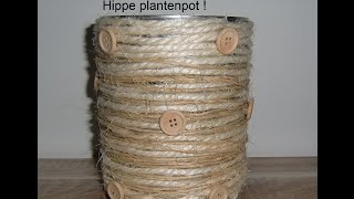 DIY plantenpot met sisal touw [upl. by Leslee523]