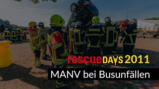 rescueDAYS 2011  Deggendorf  MANV bei Busunfällen [upl. by Attlee838]