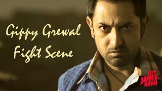 Gippy Grewal Fight Scene  Jatt James Bond  Movie Scenes [upl. by Retsel]