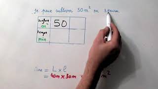 Proportionnalité et aire en géométrie  maths 5 ème 4 ème [upl. by Aicener]