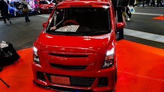 4KSHO PRODUCE SUZUKI WAGONR STINGRAY bodykit 翔プロデュース スズキ スティングレーワゴンRカスタム  名古屋オートトレンド2018 [upl. by Drais]