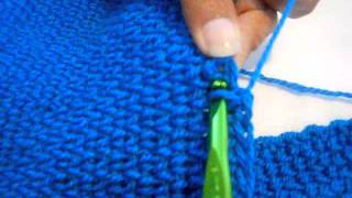 Crochet Knit Stitch aka Wainscoat amp SSC stitch [upl. by Rheta446]