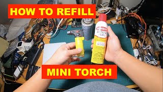 HOW TO REFILL MINI TORCH 🔥 LIGHTER 🔥 EAGLE TORCH  REFILL LIGHTER FLUID [upl. by Ankney]