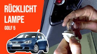 Wie Golf 5 Rücklicht Lampe wechseln 💡 [upl. by Dayna400]