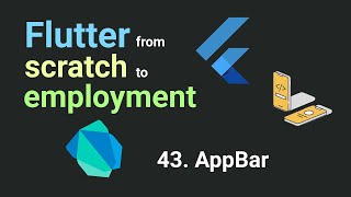 Free Flutter Course From Scratch to Employment  Lesson 43 AppBar  Flutter Tutorial [upl. by Rollin]