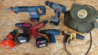 Scrapyard Finds RepairAThon Cordless Tools Galore [upl. by Audrye]