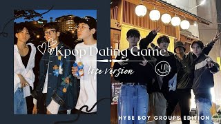 KPOP DATING GAME  Life version HYBE Boys edition [upl. by Patsis]