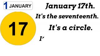 JanuaryCalendar Numbers Shapes and Colours EYE Online copy [upl. by Briant]