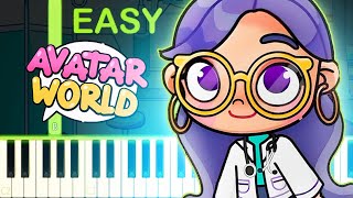 Hospital Theme Song  AVATAR WORLD  EASY Piano Tutorial [upl. by Auerbach434]