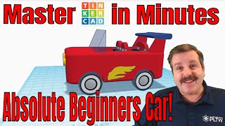 Absolute Beginner Tinkercad Car Tutorial for 2022  Shortcuts amp More [upl. by Orit255]