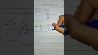 Equação exponencial mathematics math matematica aprender viral concurso [upl. by Arobed]