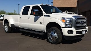 2015 Ford F350 Platinum 4x4 Dually Walkaround [upl. by Aynekat965]