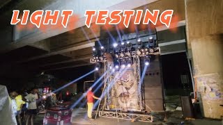 LIGHT TESTING MORADABAD KAWAD YATRA VIBRATION KING DJ RM KING JAAT MONU [upl. by Siuqaj184]