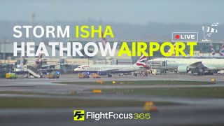 Live London Heathrow Airport  STORM ISHA [upl. by Mollie524]