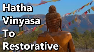 30 Minute Hatha Vinyasa To Restorative  Yoga For All Levels  mandukayoga  sedona  yeti [upl. by Naget473]