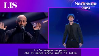 LIS Sanremo 2024  Negramaro cantano Ricominciamo tutto [upl. by Redyr]