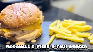 McDonalds FiletOFish Burger  Fish Sandwich recipe momkitchenz5304 [upl. by Iphigenia616]