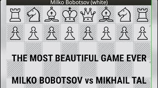 MILKO BOBOTSOV vs MIKHAIL TAL  WchT U26 finA 05th 1958Varna BUL  Round2 chess [upl. by Sverre296]