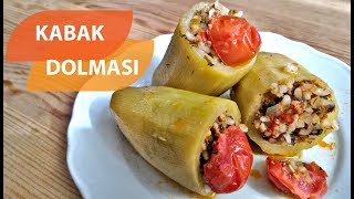 KIYMALI KABAK DOLMASI TARİFİKIYMALI ZEYTİNYAĞLI KABAK DOLMASI NASIL YAPILIR [upl. by Duky]