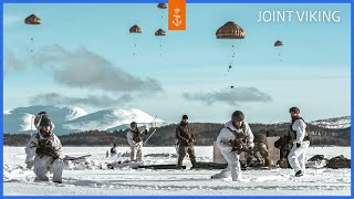 Operationele parachutesprong Korps Mariniers in Noorwegen 🇳🇴  JOINT VIKING  Koninklijke Marine [upl. by Otxilac148]