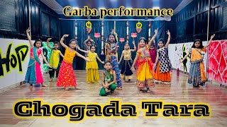 Chogada With Lyrics  Loveyatri  Garba Performance  Dandiya Special song [upl. by Huberto]