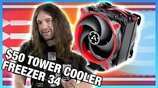 Noctua Has a Challenger Arctic Freezer 34 eSports Duo CPU Cooler Review [upl. by Attaynek]