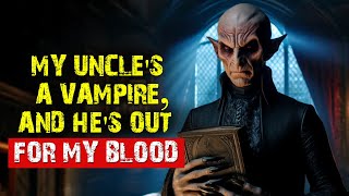 Vampire Horror Story My uncles a vampire and hes out for my blood [upl. by Ahsikit]