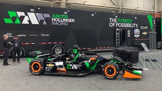 Juncos Hollinger Racing Indycar team at the Pennsylvania Auto Show [upl. by Jung]