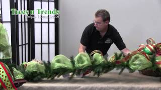 How To Decorate a Garland for Christmas  Trees n Trends  Unique Home Decor [upl. by Hoffer]