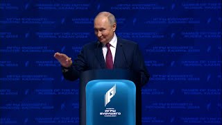 «Эта история начинается в России Это наш дар миру» Владимир Путин открыл «Игры будущего» [upl. by Ezaria496]