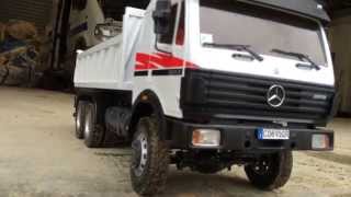 camion  trucks  mercedesbenz  tamiya  114 benne  kipper  servonaut stbat [upl. by Aneloc]