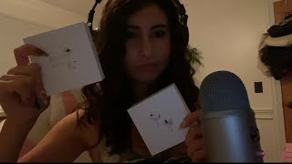 ASMR Experimental air pod box tapping and sensitive whispers  supa dupa sleepy [upl. by Winer863]