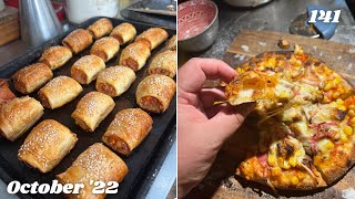 Homemade Sausage Rolls  Update Review Bakerstone BBQ Pizza Oven  Sourdough Off Grid Australia 141 [upl. by Avis179]