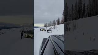 2021 GMC SIERRA AT4 35S SNOW WHEELING shorts shortvideo [upl. by Denie]