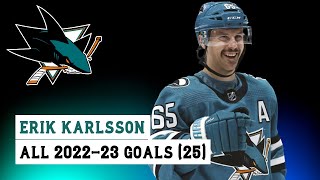 Erik Karlsson 65 All 25 Goals of the 202223 NHL Season [upl. by Aney]