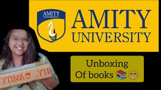 Unboxing of books Amity University unboxing amityuniversity books [upl. by Eralc]