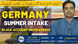 Study in Germany  Summer Intake in Germany amp Block Account Update 202223 [upl. by Nnaeerb]