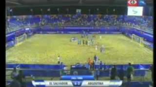 EL SALVADOR VRS ARGENTINA  MUNDIAL DE PLAYA ITALIA 2011 [upl. by Ennaeus]