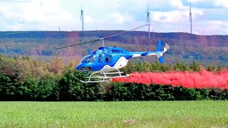 HUGE RC BELL206 JETRANGER  SCALE 13 MODEL TURBINE HELICOPTER  FLIGHT DEMONSTRATION [upl. by Ybok568]