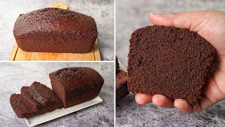 Basic Plain amp Soft Chocolate Sponge Cake Recipe Without Oven  Yummy [upl. by Kip]