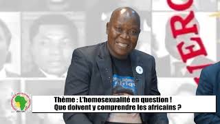 LE PROFESSEUR THEOPHILE OBENGA SUR LHOMOSEXUALITE EN QUESTION [upl. by Quiteris]