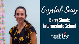 Crystal Seay Berry Shoals Intermediate School 202324 Teacher of the Year [upl. by Adiaj]