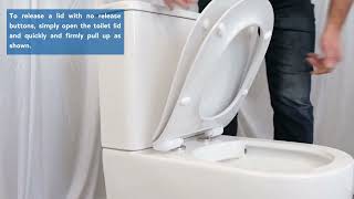 How to release 3 different types of toilet seats [upl. by Ahsilem810]