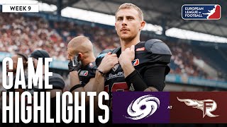 FrankfurtGalaxy  Rhein Fire  Highlights  Week 9 [upl. by Aciretal]